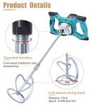 Electric Handheld Concrete Mixer with 6 Gears