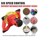 2100W Handheld Electric Concrete Mixer with 6 Speeds