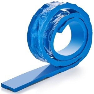 VEVOR Concrete Countertop Edge Form Liner, 3 x 91 inch, Concrete Stamps Chiseled Concrete Stone Molds, Stone Rock Edge Form Liner for Countertop, Steps, Benches, Fireplaces, Blue