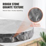 VEVOR Concrete Countertop Edge Form Liner, 3 x 91 inch, Concrete Stamps Chiseled Concrete Stone Molds, Stone Rock Edge Form Liner for Countertop, Steps, Benches, Fireplaces, Blue