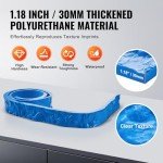 VEVOR Concrete Countertop Edge Form Liner, 3 x 91 inch, Concrete Stamps Chiseled Concrete Stone Molds, Stone Rock Edge Form Liner for Countertop, Steps, Benches, Fireplaces, Blue