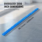 VEVOR Concrete Countertop Edge Form Liner, 3 x 91 inch, Concrete Stamps Chiseled Concrete Stone Molds, Stone Rock Edge Form Liner for Countertop, Steps, Benches, Fireplaces, Blue