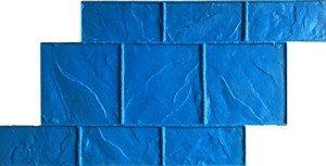 Slate Running Bond Border Concrete Stamp for Borders & Other Stamp Jobs by Walttools | Classic Stone Tile Decorative Pattern, Sturdy Polyurethane Texturing Mat, Realistic Detail (Single)