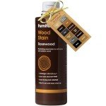 Furniture Clinic Wood Stain | Multiple Finishes | Fast Drying | Indoor and Outdoor Furniture and More | Water Based, Low Odor, Non-Toxic | Polyurethane| Rosewood (8.5oz / 250ml)