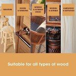 Furniture Clinic Wood Stain | Multiple Finishes | Fast Drying | Indoor and Outdoor Furniture and More | Water Based, Low Odor, Non-Toxic | Polyurethane| Rosewood (8.5oz / 250ml)