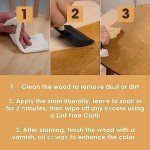 Furniture Clinic Wood Stain | Multiple Finishes | Fast Drying | Indoor and Outdoor Furniture and More | Water Based, Low Odor, Non-Toxic | Polyurethane| Rosewood (8.5oz / 250ml)