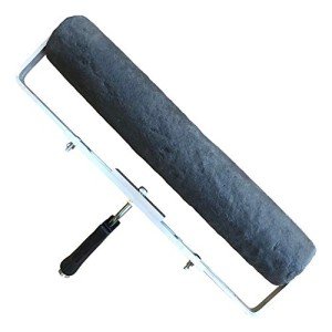 Walttools 18” Flagstone Texture Stamp Roller with Bracket for Concrete Flatwork, Overlay, Microtoppings, Large & Small Jobs, Stencils, Countertops - Quick, Easy, Realistic Patterns, User-Friendly