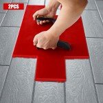 22.2 * 12inch Concrete Stamps Seamless Concrete Floor Stamp Mold Concrete Texture Mat Rectangular Stone Tile Texture Concrete Texture Mat for Printing on Cement Sidewalk Old city Walls Floors
