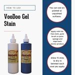 Dixie Belle Voodoo Gel Stain | Au Naturel (8oz) | Natural Grain Water-Based Stain for Wood Projects | DIY Wood Stain for Projects | Wood Grain Enhancer