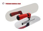 Stainless Steel Pool Trowel 2 PC Set (14" x 4" & 11"x4") Flat Concrete Finishing Trowel Tools Cement Drywall Plastering Masonry Construction Hand Tool
