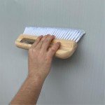 Nichiyo Handle Trowel Hand Finish Concrete Trowel with Comfort Handle for Texturing Concrete in Curbs, Gutters and Other Hard to Reach Areas(WT402C)