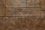 Old World Soldier Brick Concrete Stamp for Borders by Walttools | Rustic Decorative Stone Rectangular Tile Pattern, Sturdy Polyurethane Texturing Mat, Realistic Detail (Single)