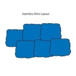 Walttools Seamless Concrete Stamp Heavy Quarry Stone Texturing Skin Set Authentic Decorative Pattern - Concrete, Cement, Overlay (4 Piece/Large)
