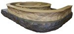 Stone Master Molds Chiseled Edge Concrete Countertop Edge Form Liner 10 feet long by 3 inches wide by 2 inches thick, Recycled Material