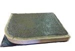 Stone Master Molds Chiseled Edge Concrete Countertop Edge Form Liner 10 feet long by 3 inches wide by 2 inches thick, Recycled Material