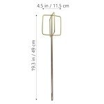 2Pcs Paint and Mixer, Power Drill Mixer Attachment, Metal Paint Mud Mixer Heavy Duty Cement Mixer Concrete Drill Mixing Rods Professional Paint Cement Grout Bucket Mixer
