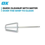 OX Tools Drywall Mud Mixer - Quick Mixing Joint Compound Mixer with Steel Construction, Fits 1/4" Quick Connect - Flat Profile Perfectly Fits Mud Pan, Easy to Clean Finish as a Paint or Cement mixer
