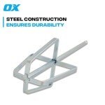 OX Tools Drywall Mud Mixer - Quick Mixing Joint Compound Mixer with Steel Construction, Fits 1/4" Quick Connect - Flat Profile Perfectly Fits Mud Pan, Easy to Clean Finish as a Paint or Cement mixer