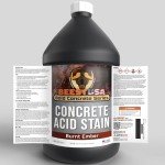 BEEST Concrete Acid Stain - Concrete Dye & Concrete Stain Outdoor for Stamped Concrete, Pavers, Cement Stain - Unique Marbled Finish - Burnt Ember - 1Gal