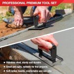 Goldblatt Concrete Edger and Groover Tool Set