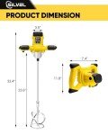 2300W Handheld Electric Concrete Mixer with 6 Speeds