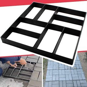 Reusable Concrete Molds for Garden Pathways