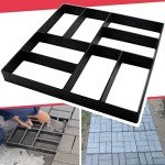 Reusable Concrete Molds for Garden Pathways