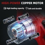 2100W Portable Electric Concrete Mixer with 6 Speeds