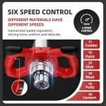 2100W Portable Electric Concrete Mixer with 6 Speeds