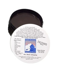 Natural Chalk Furniture Paint Finishing Wax - Dark 8oz