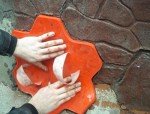 Stone Flower Slate Pattern Concrete Stamp Mat