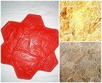Stone Flower Slate Pattern Concrete Stamp Mat