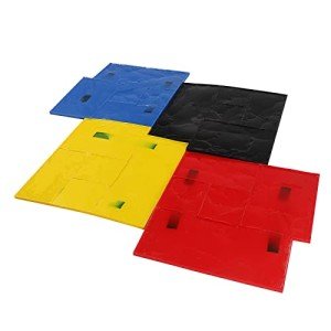 4-Piece Concrete Stamps Set - Slate Texture Mats