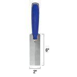 Comfort Grip Flat Margin Trowel, 6 x 2-In