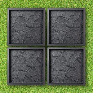 4-Piece Cobblestone Concrete Paving Molds Set