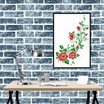 Reusable 4-Piece Brick Stencil Set for Walls