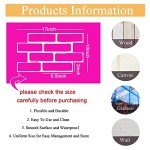 Reusable 4-Piece Brick Stencil Set for Walls