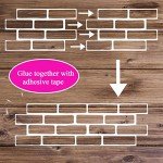 Reusable 4-Piece Brick Stencil Set for Walls