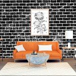 Reusable 4-Piece Brick Stencil Set for Walls