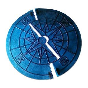 Compass Concrete Stamp Set - 2-Piece, Textured