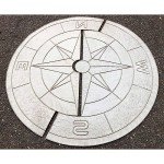 Compass Concrete Stamp Set - 2-Piece, Textured