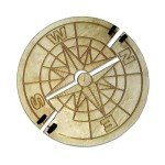 Compass Concrete Stamp Set - 2-Piece, Textured