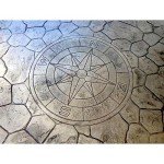 Compass Concrete Stamp Set - 2-Piece, Textured
