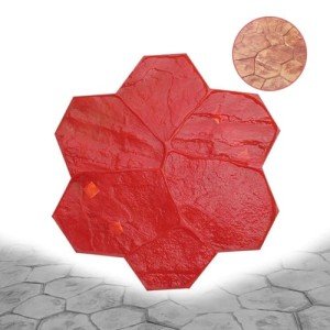 Large Slate Concrete Stamp Mat with Texture Patterns
