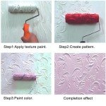 7" DIY Patterned Paint Roller for Wall Art