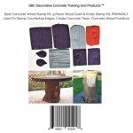 9-Piece Wood Grain Concrete Stamp Kit