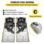 VEVOR 28'' Stainless Steel Concrete Knee Board Set