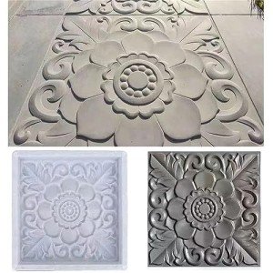 2-Pack Square Concrete Stamps for DIY Walkways