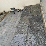 2-Pack Square Concrete Stamps for DIY Walkways