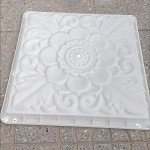 2-Pack Square Concrete Stamps for DIY Walkways